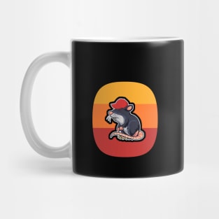 OK Plague Rat Red Hat Gradient Mug